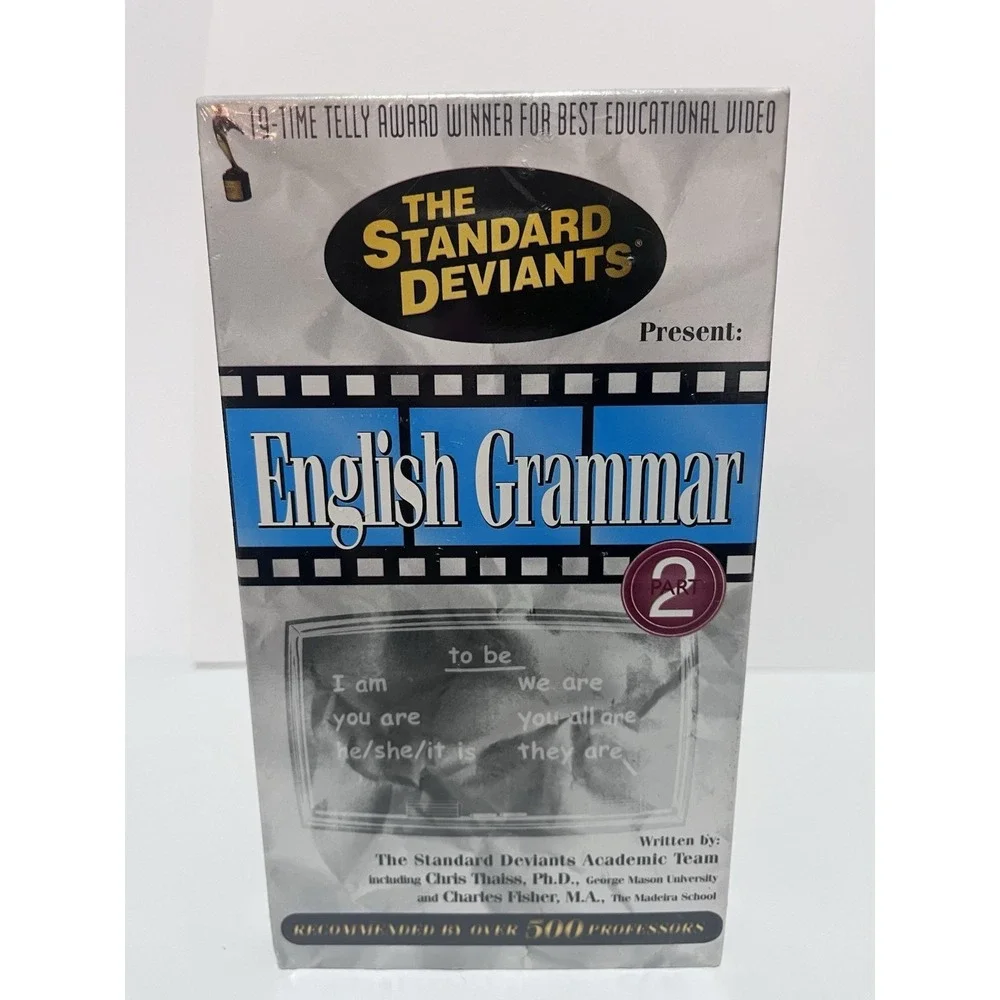 Standard Deviants English Grammar Part 2 VHS NEW Sealed Educational Video